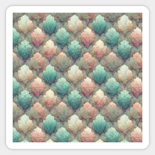 A Seamless Pattern of Pastel Colors Sticker